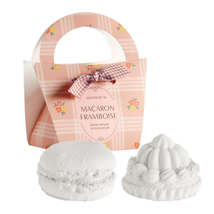 detail Mathilde M. - MACARON FRAMBOISE, dárkový box, 2x vonný jíl