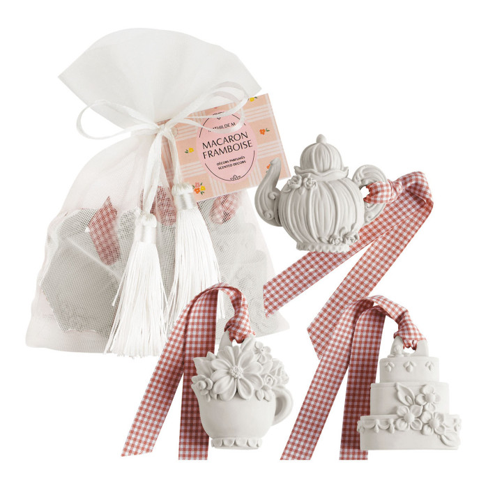 detail Mathilde M. - MACARON FRAMBOISE, sada 3 vonných jílů