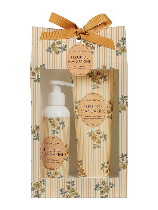 detail Mathilde M. - FLEUR DE MANDARINE, dárková sada péče o tělo, 2x 250ml