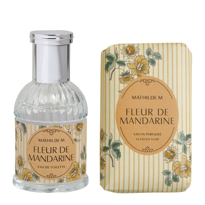 detail Mathilde M. - FLEUR DE MANDARINE, malá kosmetická sada v taštičce, 3dílná