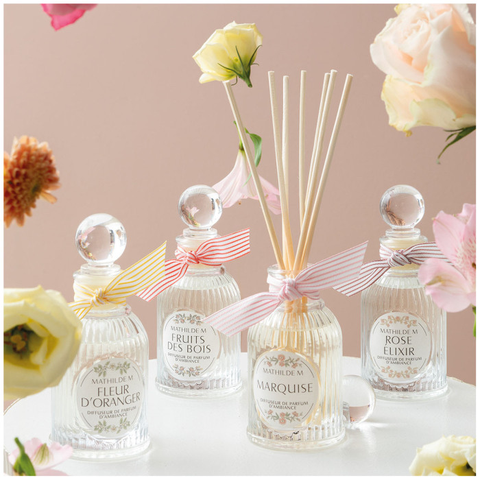 detail Mathilde M. - ROSE ÉLIXIR, difuzér 90ml Fleurs