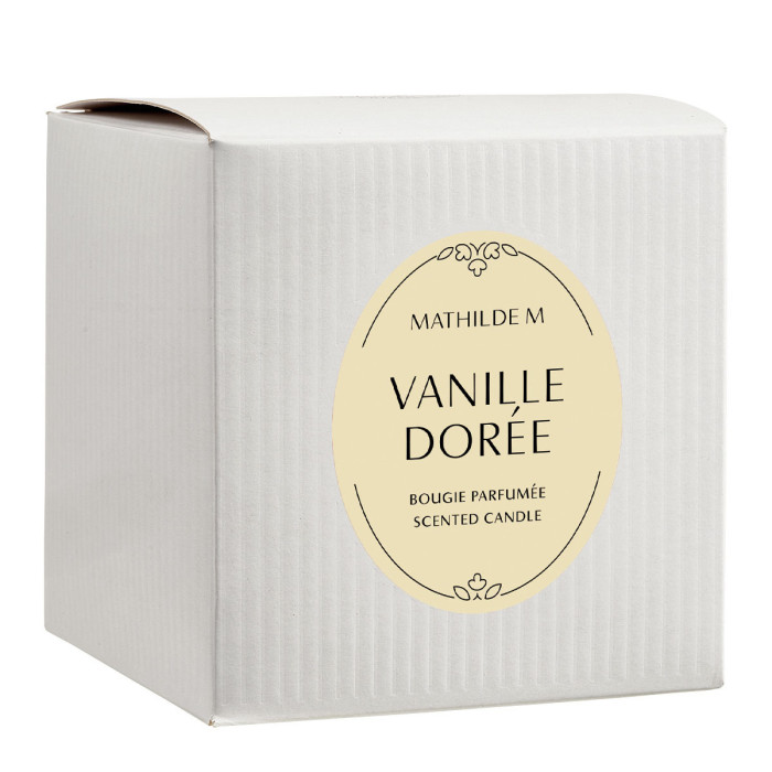 detail Mathilde M. - VANILLE DORÉE, velká tříknotá svíčka 400g