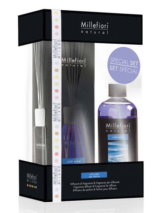 detail Millefiori Milano COLD WATER aroma difuzér 100 ml ZDARMA náplň 250 ml