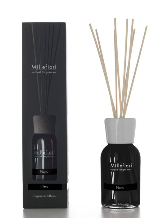 detail Millefiori Milano Difuzér 250ml NERO