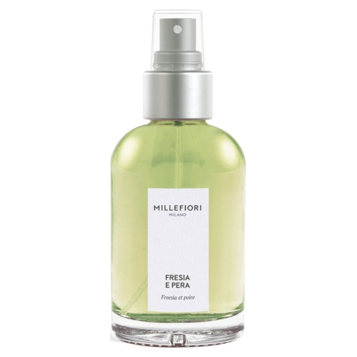 detail Millefiori Milano Fresia E Pera, bytový sprej 100 ml