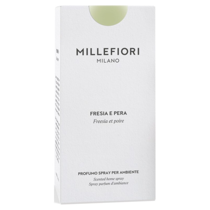 detail Millefiori Milano Fresia E Pera, bytový sprej 100 ml
