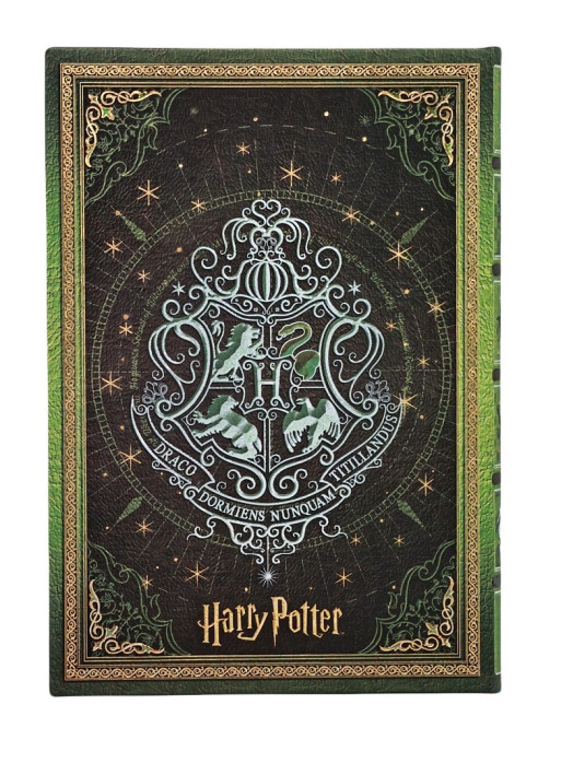 detail Paperblanks MIDI zápisník - Zmijozelský deník / Harry Potter, linkovaný