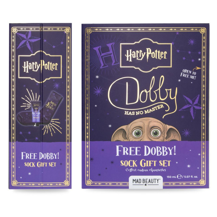 detail Mad Beauty Harry Potter Kniha Dobby, dárková sada péče o nohy