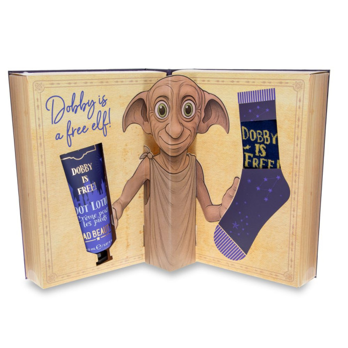 detail Mad Beauty Harry Potter Kniha Dobby, dárková sada péče o nohy