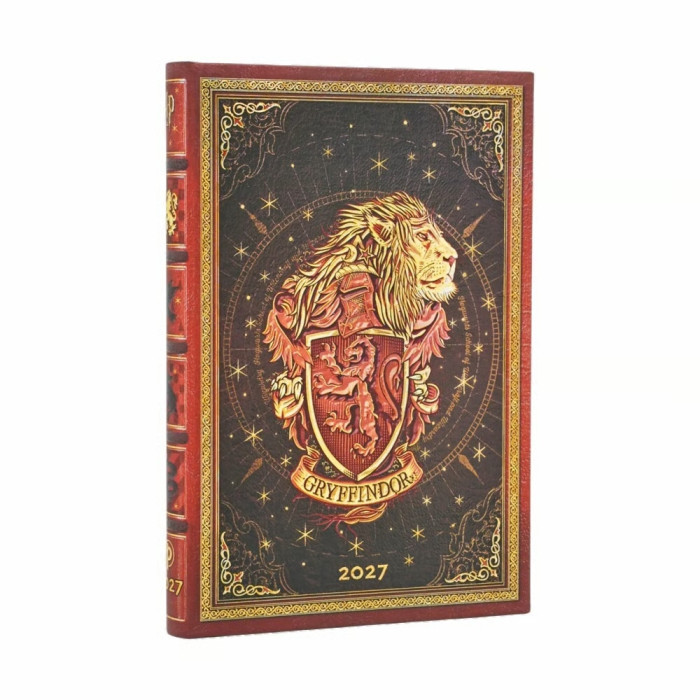 detail Paperblanks Diář 2027 MINI weekly horizontal - Harry Potter Gryffindor
