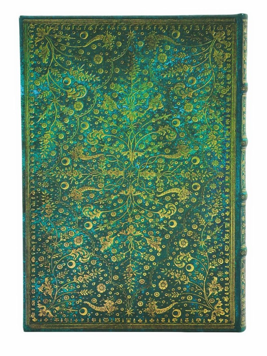 detail Paperblanks MIDI zápisník - Emerald Flower, linkovaný