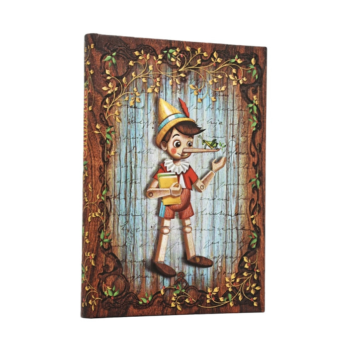 detail Paperblanks MIDI zápisník - Pinocchio, Carlo Callodi, linkovaný