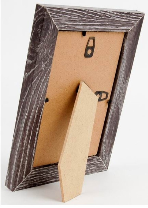 detail Rámeček Narvik 13x18cm, tmavě hnědý melír, dřevo MDF