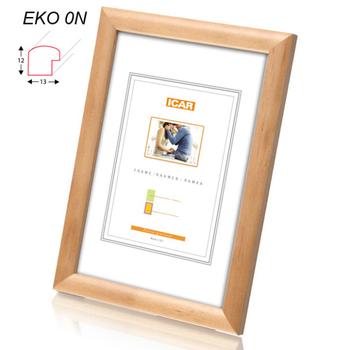 detail Rámeček dřevěný Icar EKO 0N 30x40 přírodní