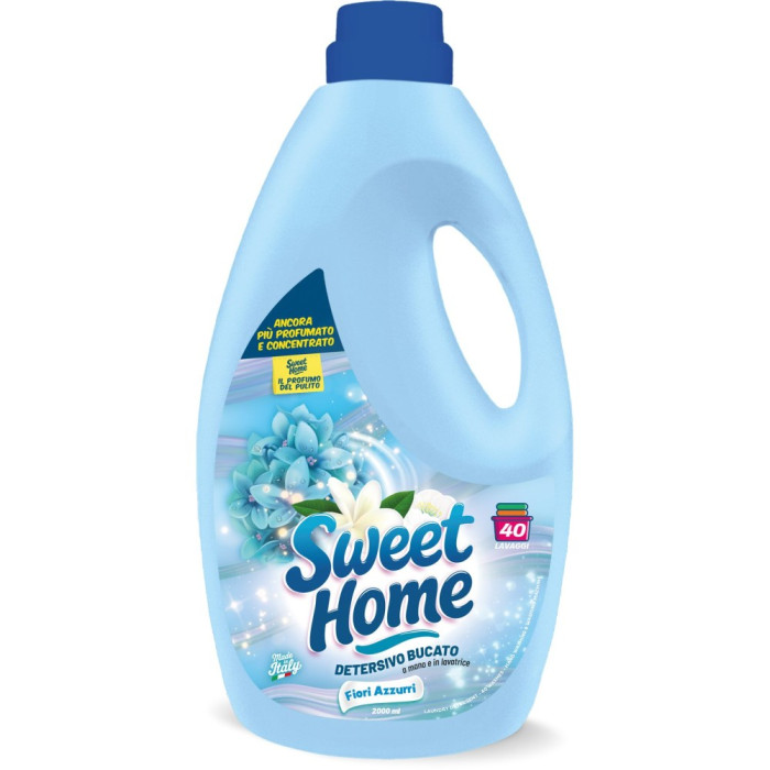 detail Sweet Home Prací gel 2000ml - Fiori Azzurri / Modré květy