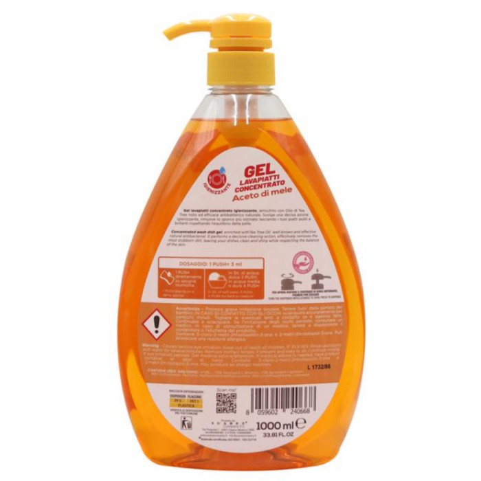 detail Eloderma Gel na mytí nádobí 1000ml - ZELENÉ JABLKO