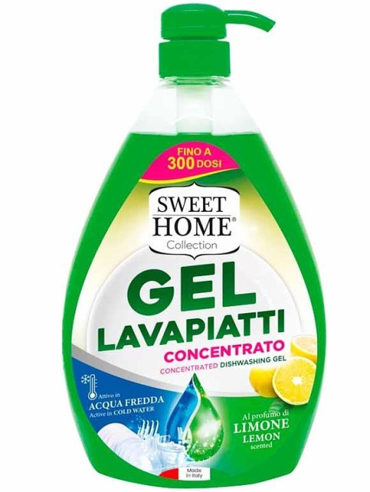 detail Sweet Home Gel na mytí nádobí 1000 ml - LIMONE