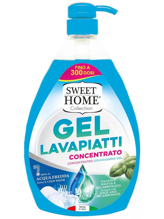 detail Sweet Home Gel na mytí nádobí 1000ml - ŠALVĚJ A SODA