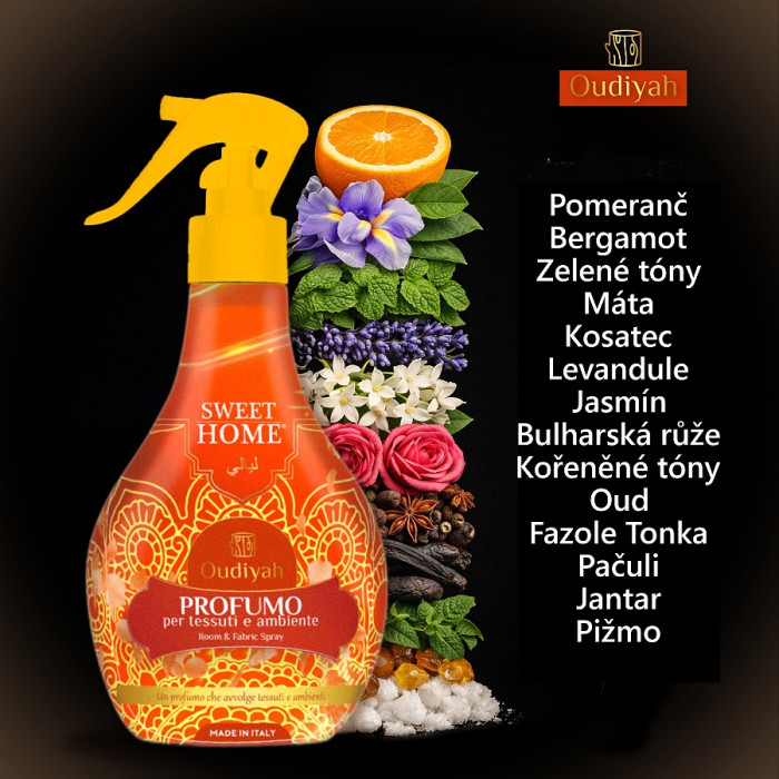 detail Sweet Home Textilní a bytový sprej 250ml Layali Oudiyah