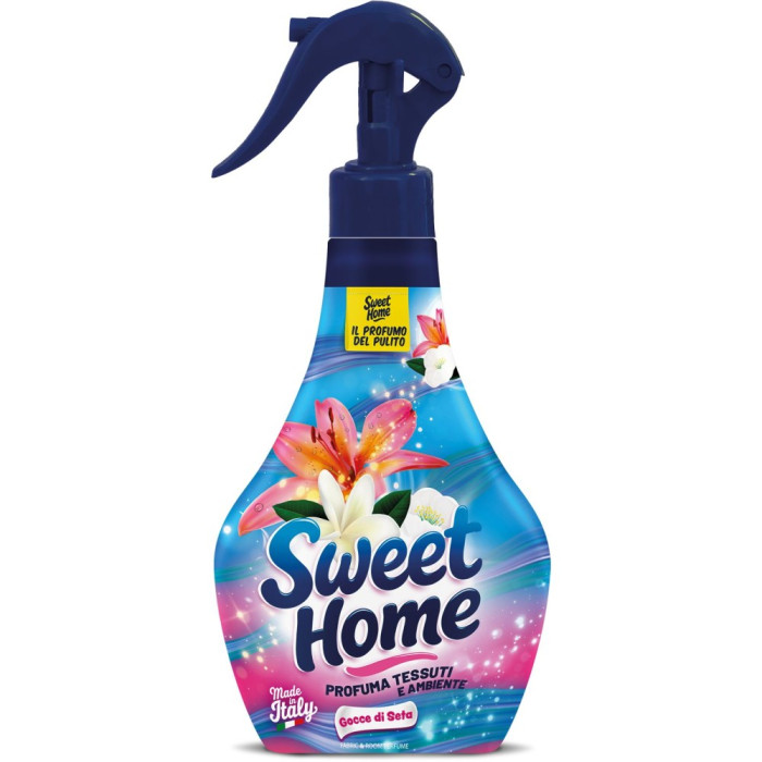 detail Sweet Home Textilní a bytový sprej 250ml - Gocce di Seta / Kapky hedvábí