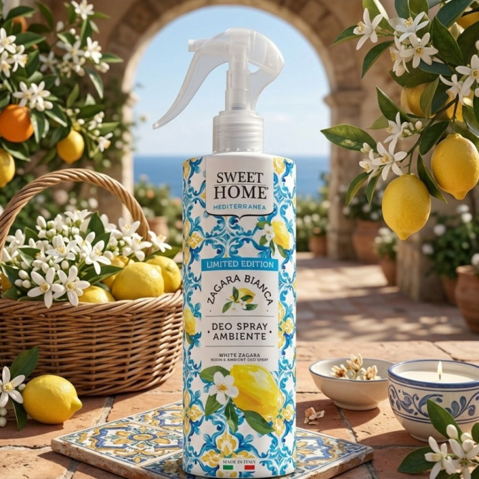 detail Sweet Home Bytový sprej 250ml Mediterranea Zagara Bianca