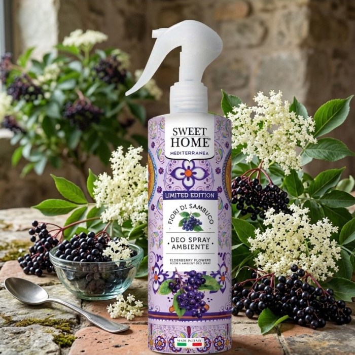 detail Sweet Home Bytový sprej 250ml Mediterranea Fiori di Sambuco