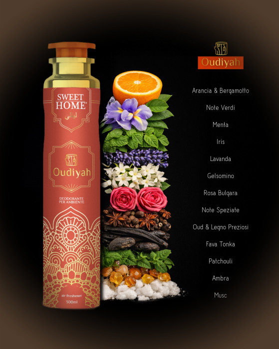 detail Sweet Home Bytový sprej 300ml Layali Oudiyah