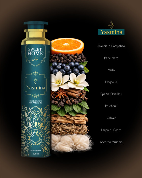 detail Sweet Home Bytový sprej 300ml Layali Yasmina