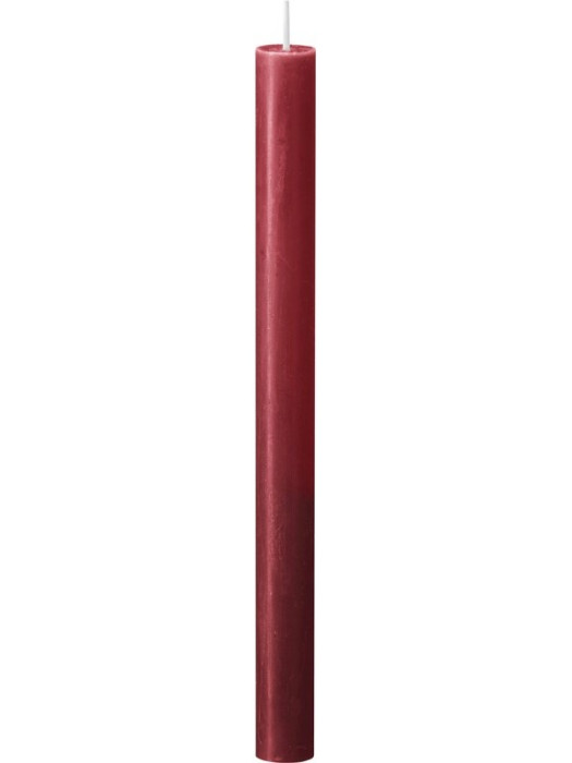 detail Bolsius Rustic Domácí 23x270mm Delicate Red, červená svíčka