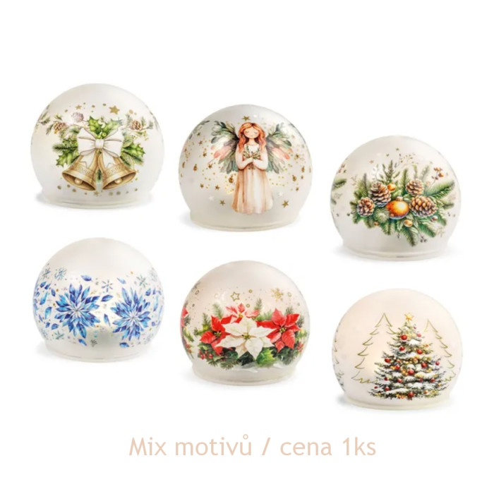 detail Argus Vánoční dekorace s LED světlem koule MIX / cena 1ks
