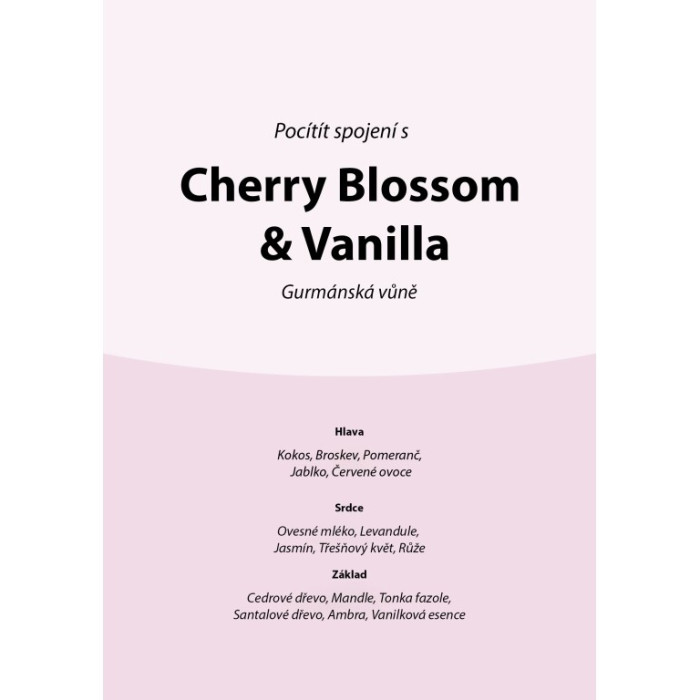 detail WoodWick CHERRY BLOSSOM & VANILLA, malá svíčka 85g