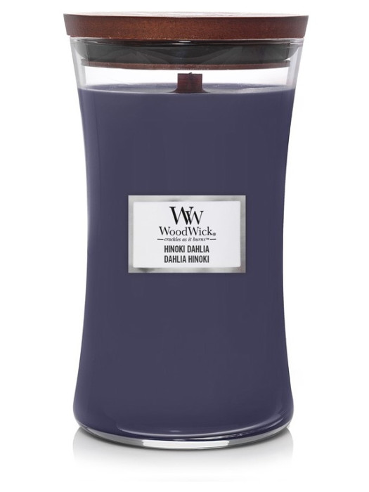 detail Vonná svíčka WoodWick HINOKI DAHLIA, velká 609 g