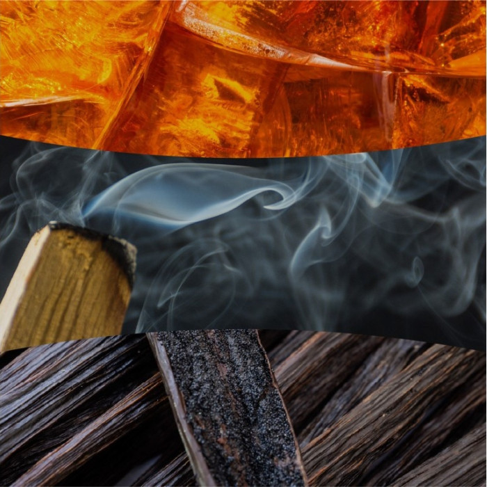 detail Vonná svíčka RADIANT AMBER, široký knot 453g