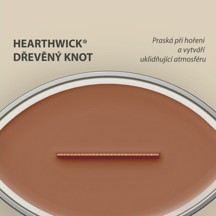 detail Vonná svíčka RADIANT AMBER, široký knot 453g