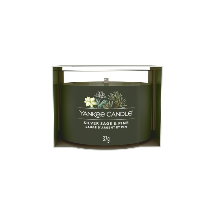 detail Yankee Candle Votiv ve skle 37g SILVER SAGE & PINE
