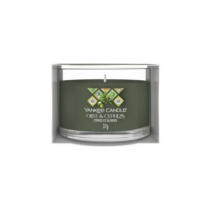 detail Yankee Candle Votiv ve skle 37g OLIVE & CYPRESS