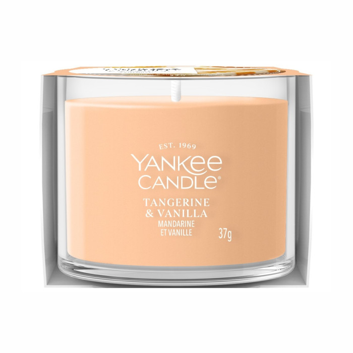 detail Yankee Candle Votivní svíčka ve skle 37g TANGERINE & VANILLA