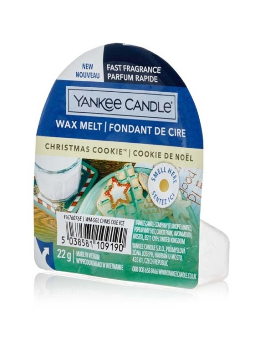 detail Yankee Candle CHRISTMAS COOKIE vonný vosk 22 g NEW