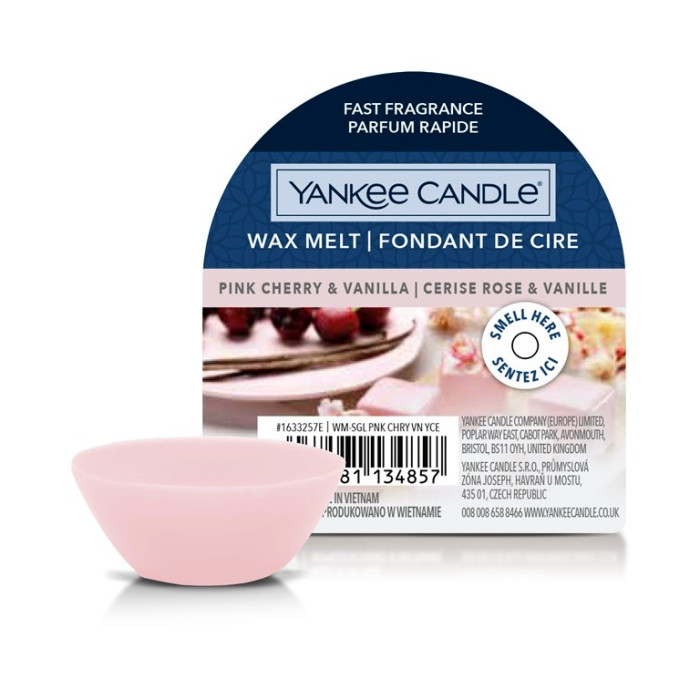 detail Yankee Candle PINK CHERRY & VANILLA, vonný vosk 22 g NEW