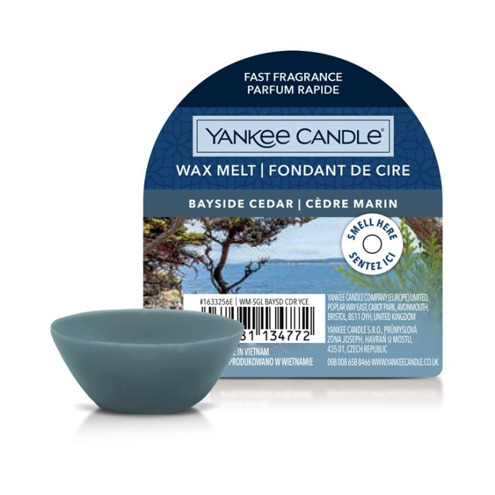 detail Yankee Candle BAYSIDE CEDAR, vonný vosk 22 g NEW