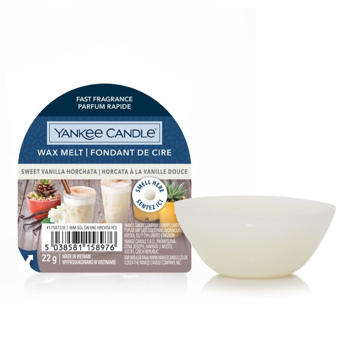 detail Yankee Candle SWEET VANILLA HORCHATA, vonný vosk 22 g NEW