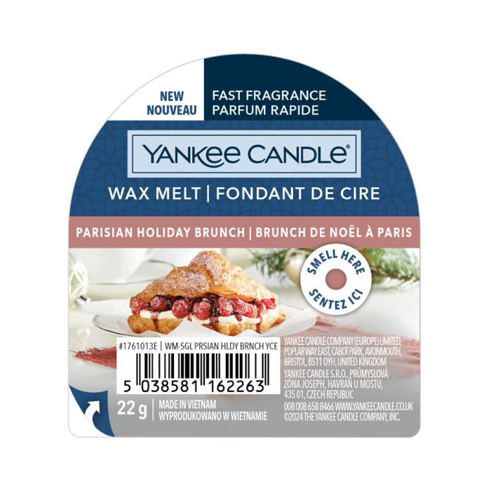 detail Yankee Candle PARISIAN HOLIDAY BRUNCH, vonný vosk 22g