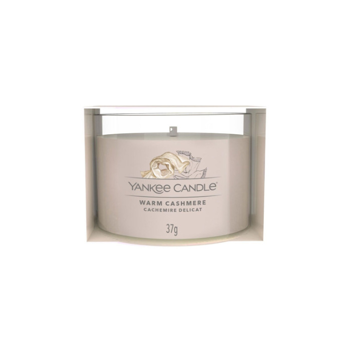 detail Yankee Candle Votiv ve skle WARM CASHMERE, 37 g