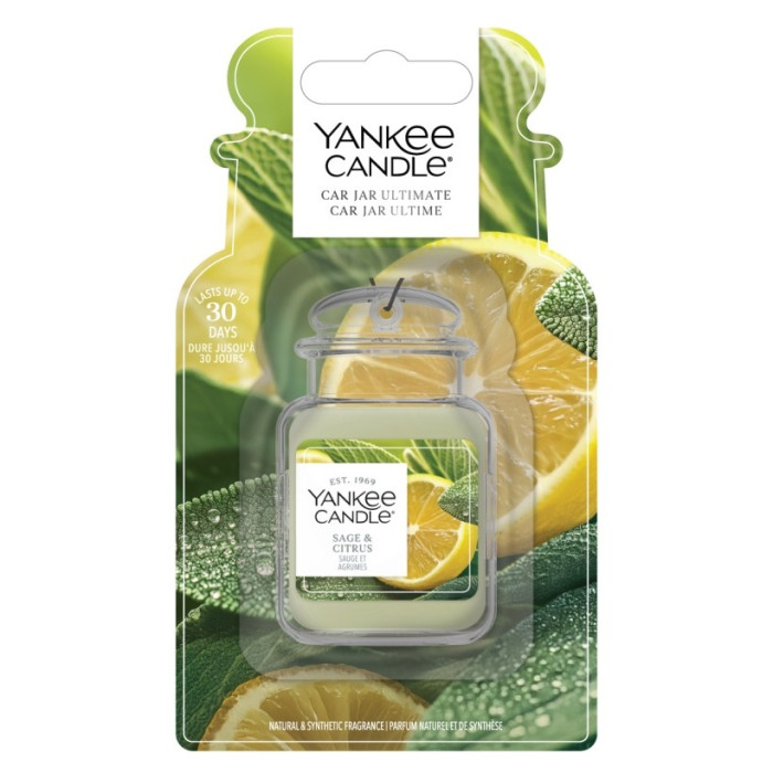detail Yankee Candle SAGE & CITRUS gelová visačka do auta
