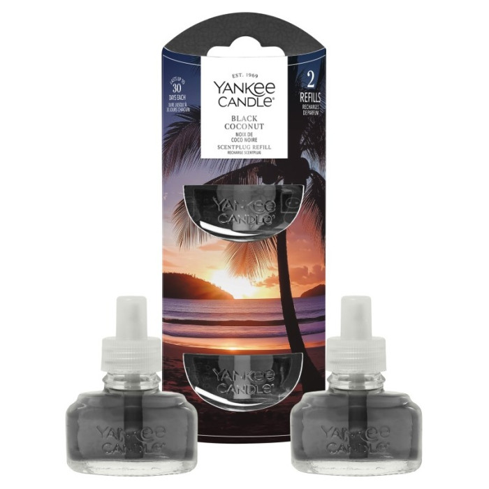 detail Yankee Candle Black Coconut, náplň (2ks) pro vůni do elektr.zásuvky