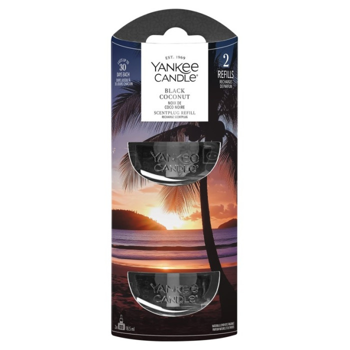 detail Yankee Candle Black Coconut, náplň (2ks) pro vůni do elektr.zásuvky