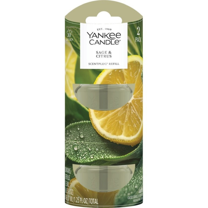 detail Yankee Candle Sage & Citrus, náplň (2ks) vůně do elektrické zásuvky