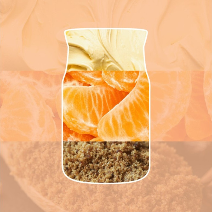 detail Yankee Candle Tangerine & Vanilla, signature malá svíčka 110g