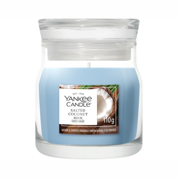 detail Yankee Candle Salted Caramel, signature malá svíčka 110g