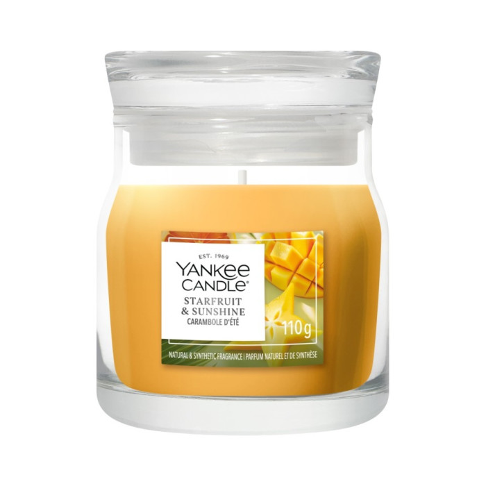 detail Yankee Candle Starfruit & Sunshine, signature malá 110 g